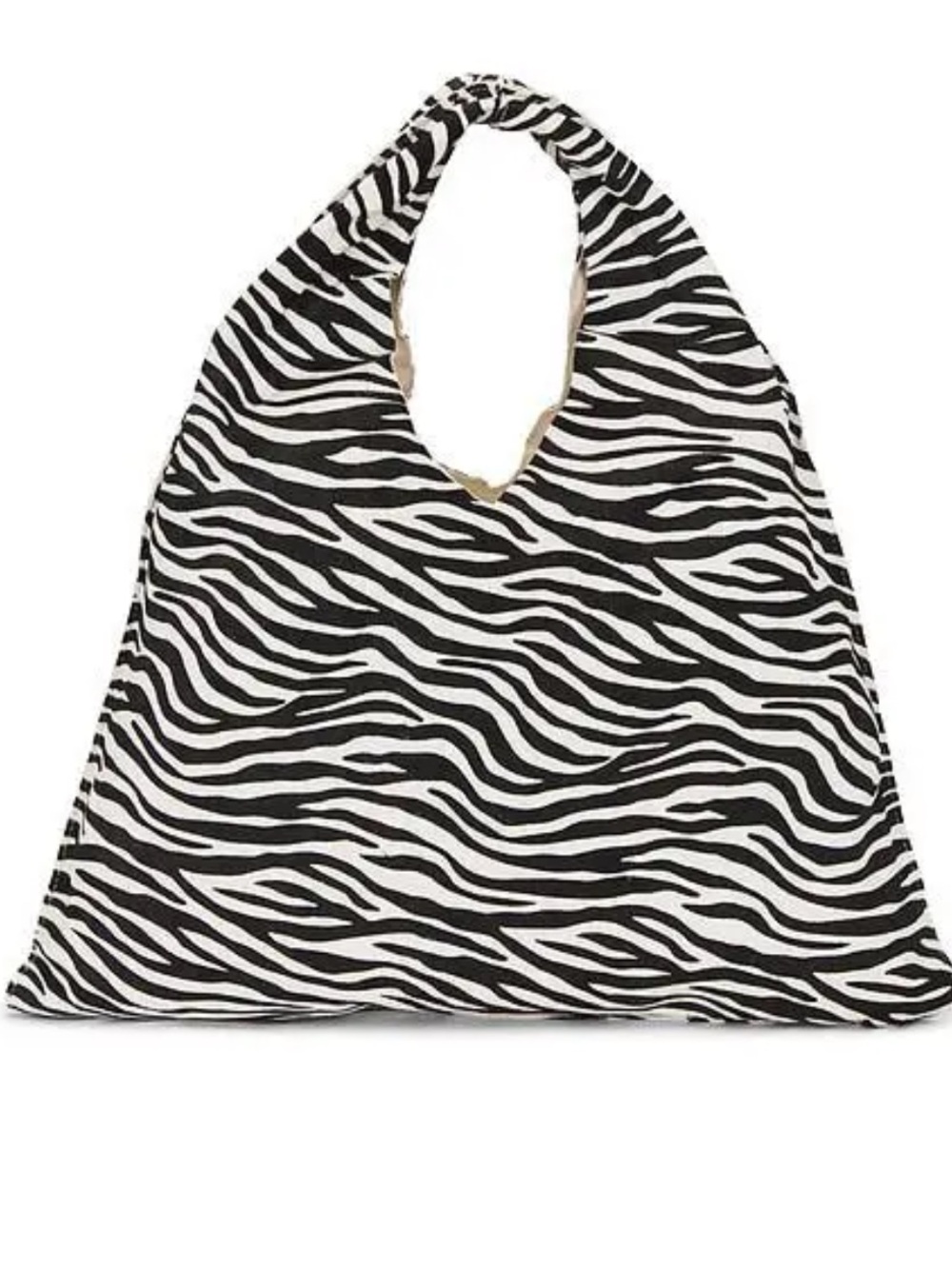 NWOT 8 Other Reasons Luxe Hobo Zebra Print Genuine Pony Hair Slouch Bag